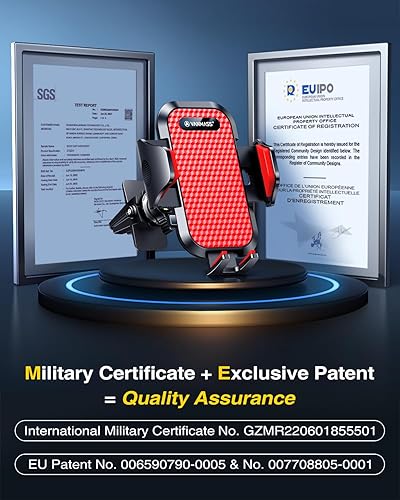 Miniatura 9 de VANMASS Soporte para teléfono de ventilación de automóvil, compatible con iPhone 13 Pro Max 12 11 X Xr Xs 8 7 Plus Mini Se Android Mobile Cell