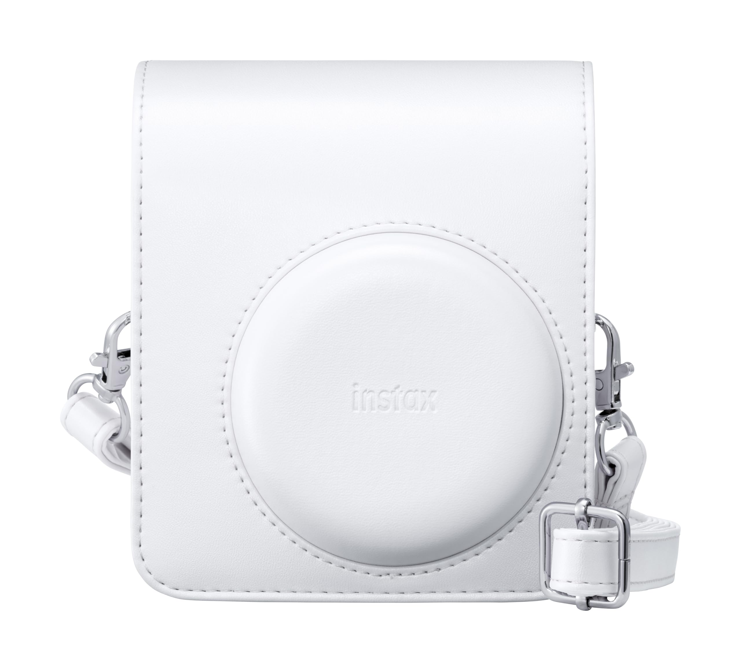 instax mini 13 camera case with adjustable shoulder strap, Clay White