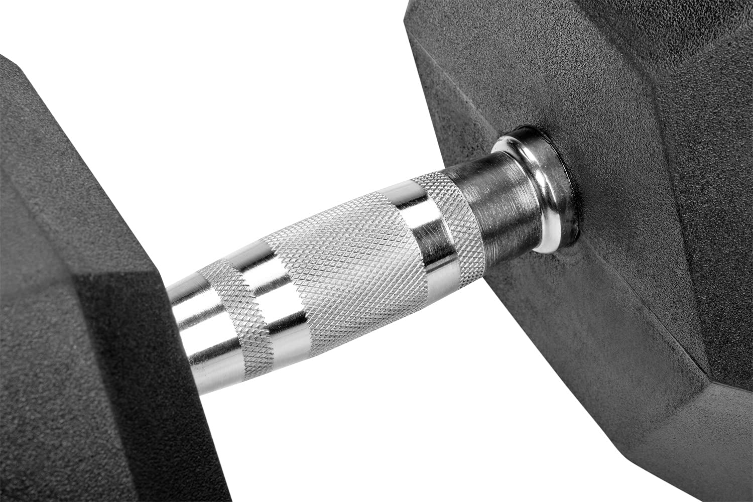 Bad Company Gummierte Hexagon Studio Hanteln schwarz I Kurzhanteln gummiert für Aerobic, Gymnastik und Fitness