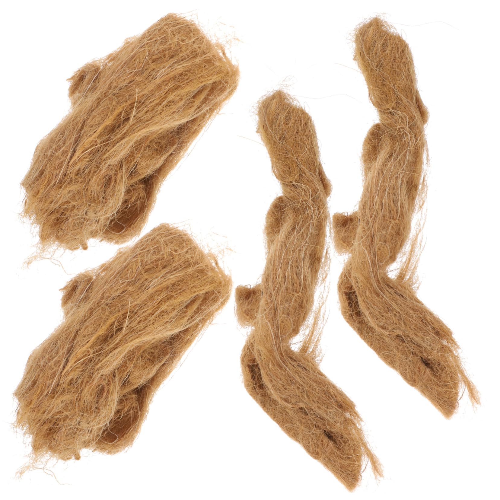 Toyvian 5 Ensembles Allume Naturel Jute pour Camping Activités De Plein Air Allumage Rapide Pratique 4 Pièces * 5