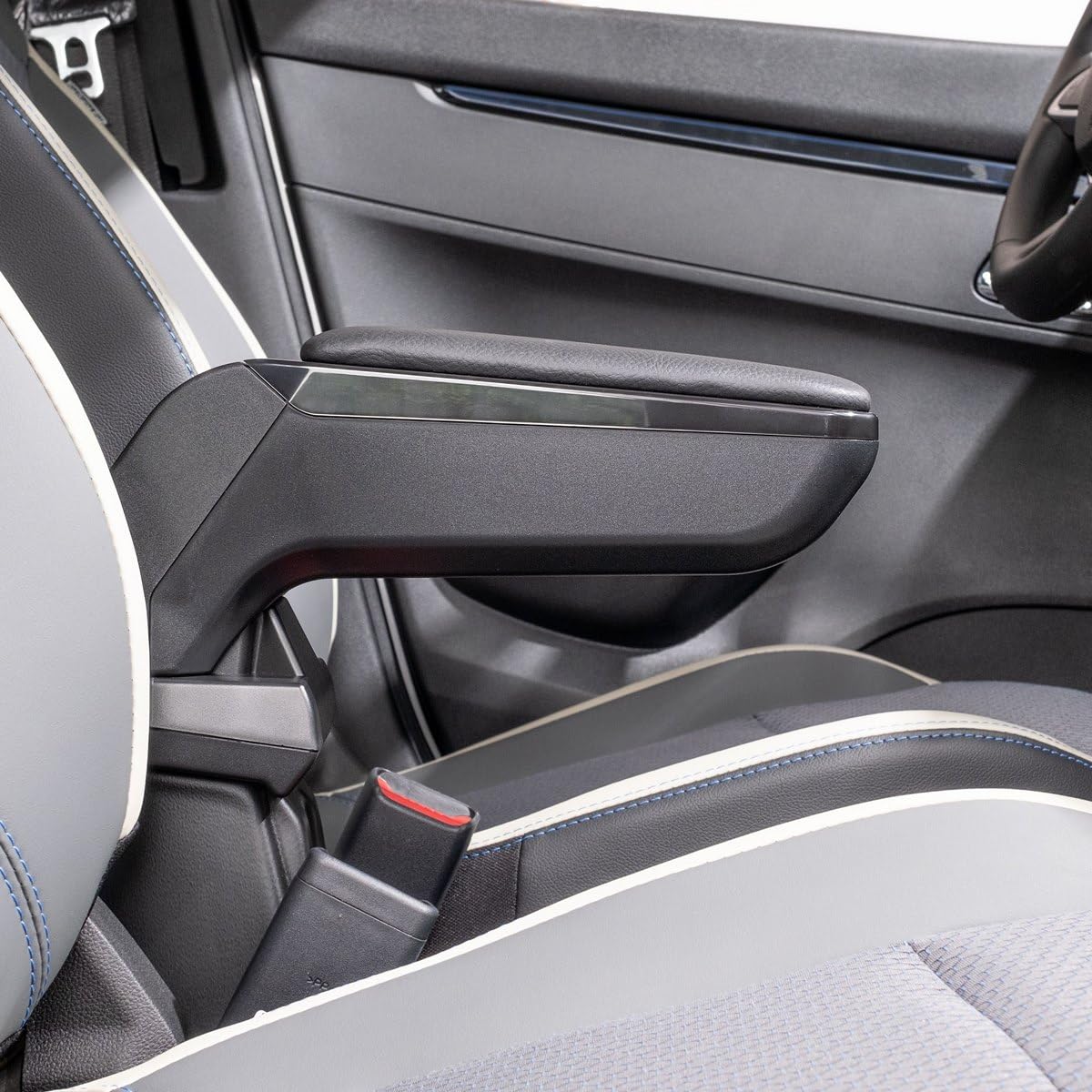 Bracciolo per Auto | Compatibile con Ford C-Max II (2010-2019)| Elaborato in Similpelle | Pieghevole | Accessori per Interno Auto | Grande Comfort