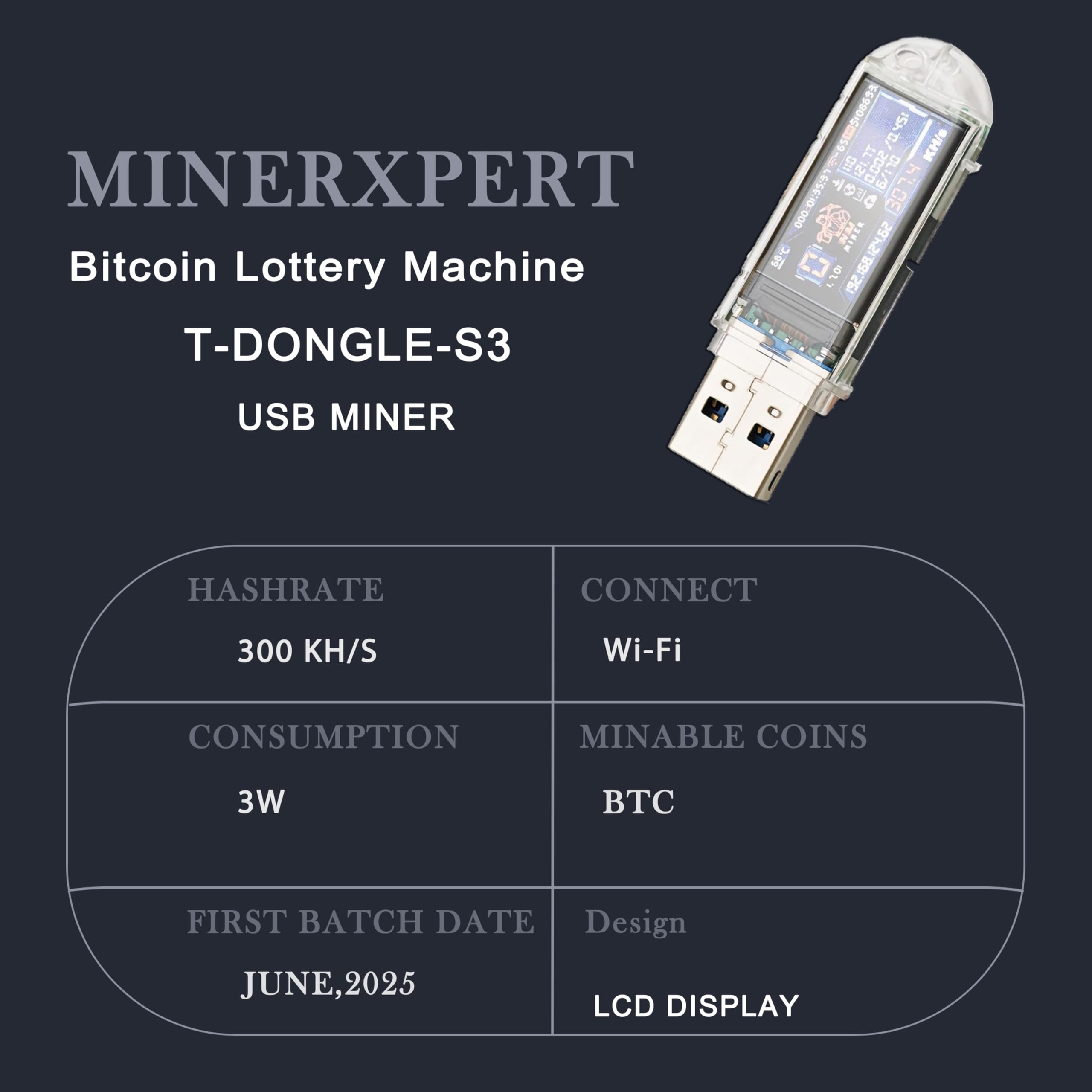 Nerdminer V2 Usb Bitcoin Mining Stick 300kh S 3w Low | Desertcart INDIA