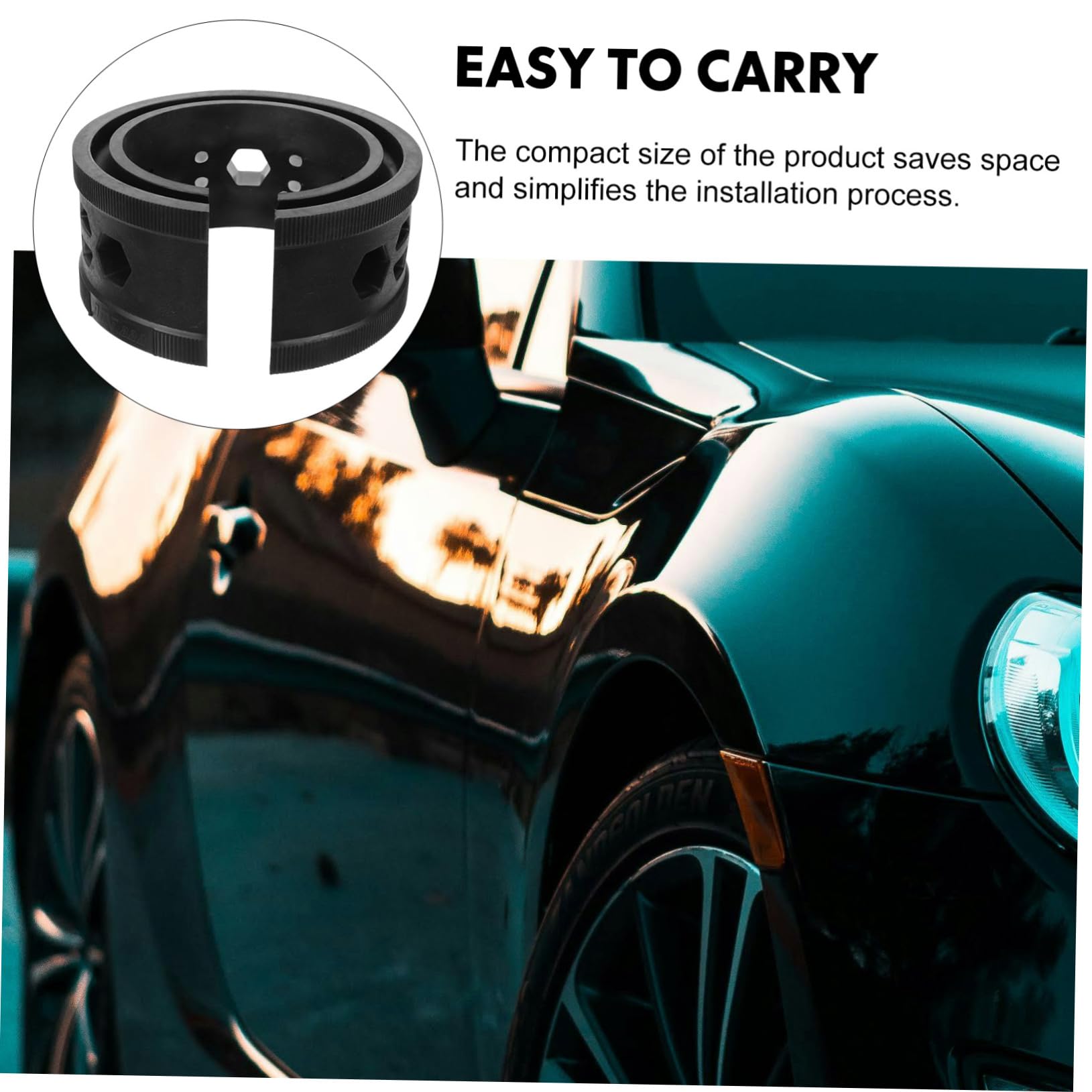 SOLUSTRE Distanziatore Molla Ammortizzatore Auto in Gomma Nero Assorbimento Colpi Efficiente e Installazione Semplice per Sospensioni Auto Automotive