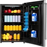 Frigidaire 4.3 CU FT capacity IPX4 Waterproof Rugged All-Weather Refrigerator, Outdoor/Indoor, Stainless Steel
