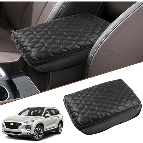 SKTU for 2019 2020 Hyundai Santa Fe Central Console Armrest Pad 2020 Santa Fe TM Seat Box Cover Hyundai Automotive Car Center Console Soft Cushion