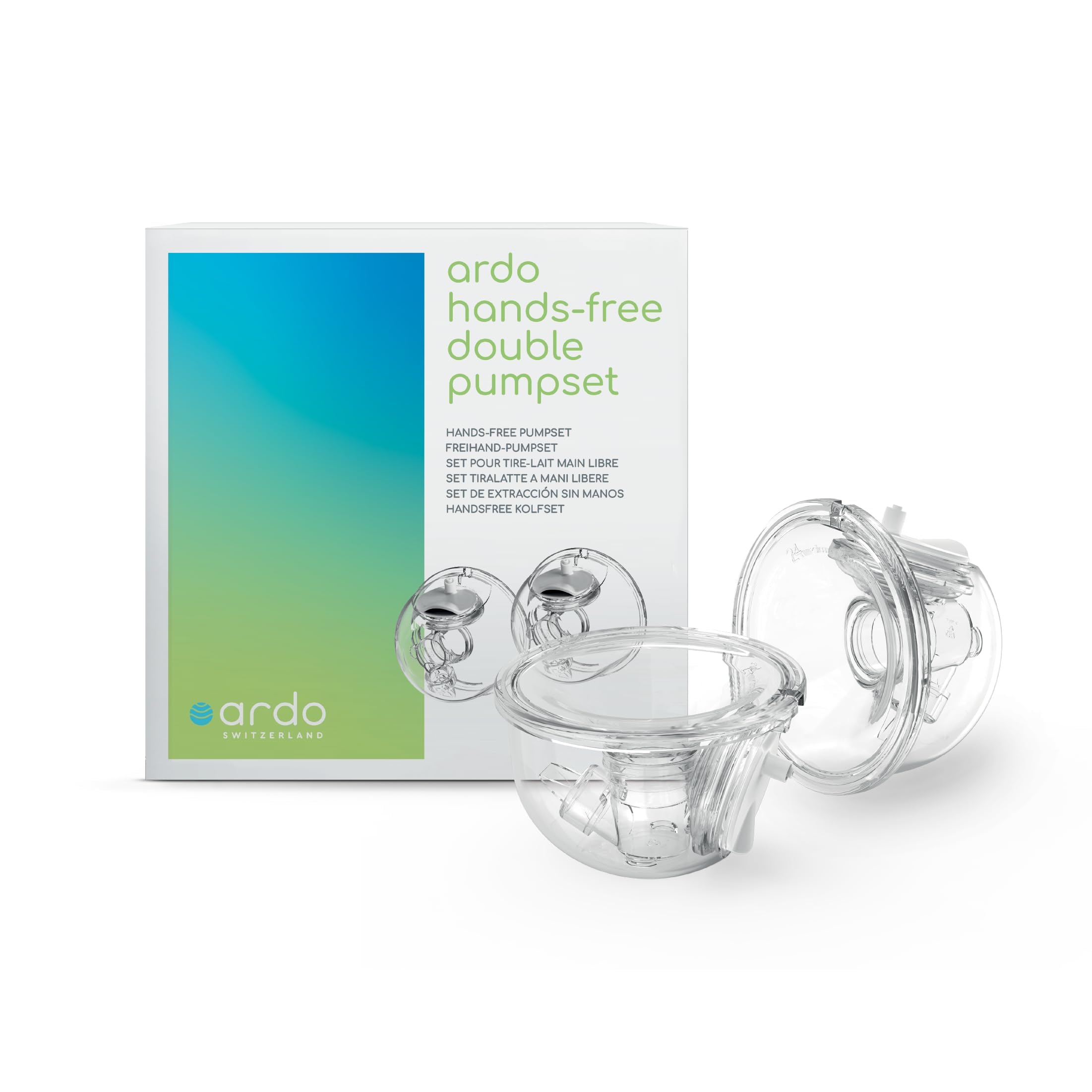ARDOHands-Free Double Pumpset for All Ardo Breast Pumps. BPA Free Replacement Breastfeeding Accessories with 24mm Breast Shells. Spare Parts for Alyssa, Calypso, Carum,& Bellis Breast Pumps.