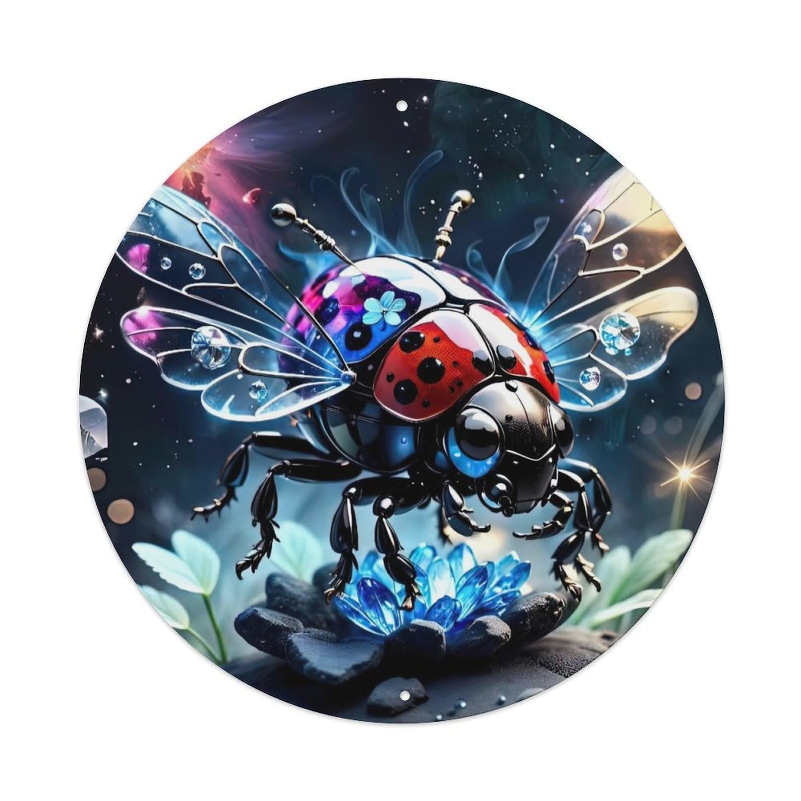 Animal Artwork The Flying Ladybird Metal Tin Sign