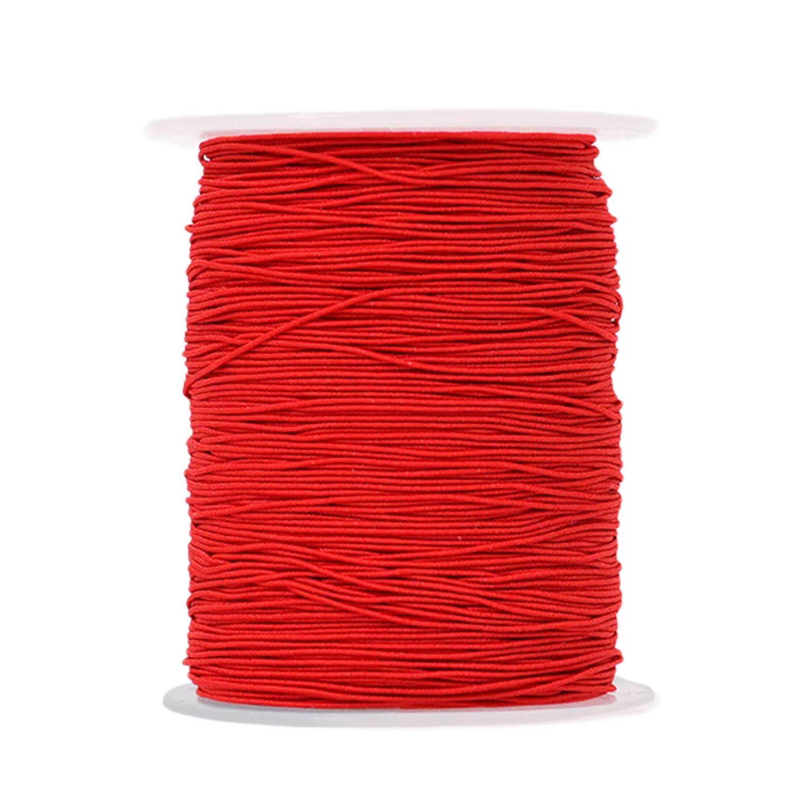 Msioytog Red 200 Yards Chinese Knotting Cord Elastic Cord Colou Beading Thread Decorative Thread String For Craft Making