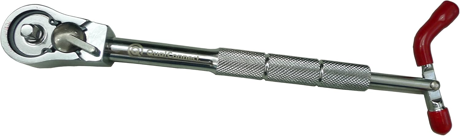 QualConnect® 1/4-inch Sidewinder Speedwrench, Professional Drive Reversing, Reversible Speedwrench, Ratchet w/Knurled Handle w/U.S. patent no. 4991470