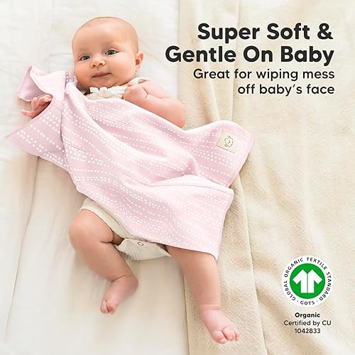 Miniatura 4 de Paquete de 6 paños orgánicos para eructos para bebés, niñas y niños, paños grandes para eructos, paños para eructos para bebés, niños, niñas, paño