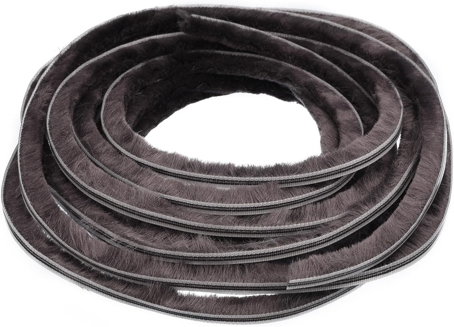 Brush Seal Weather Stripping, 9/32" x 1/4" x 20ft Card Slot Door Brush Strip for PVC Sliding Sash Door Window and Wardrobe Seal - Non-Adhesive Backing