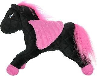 MIGHTY- Liar Pegasus - Squeaker-Multiple Layers. Made Durable, Strong & Tough. Interactive Play Dog Toy (Tug, Toss & Fetch). Machine Washable & It Floats. (Regular, Black & Pink)