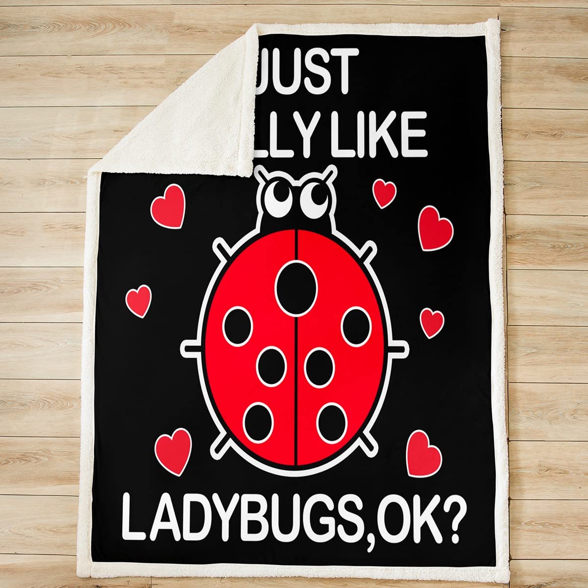 Coperta in pile coccinella a forma di coccinella, per bambini, ragazzi, ragazze, graziosa coccinella, coperta in peluche, per letto, divano letto, colore rosso, 200 x 200 cm