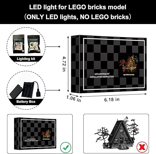 Miniatura 18 de Vaodest Luz LED para modelo Lego 21326, diseño y configuración compatible con el modelo 21326 (solo luz LED, no kit de bloques de construcción)
