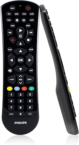 Control remoto Philips universal, para Samsung 6 dispositivos Negro
