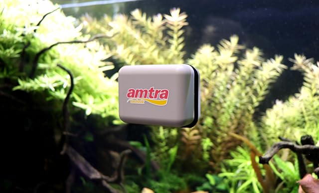 Foto 5 de 5 de Amtra Amtra Wave Magnet Mini, Escobilla De Goma Para Limpieza De Acuarios