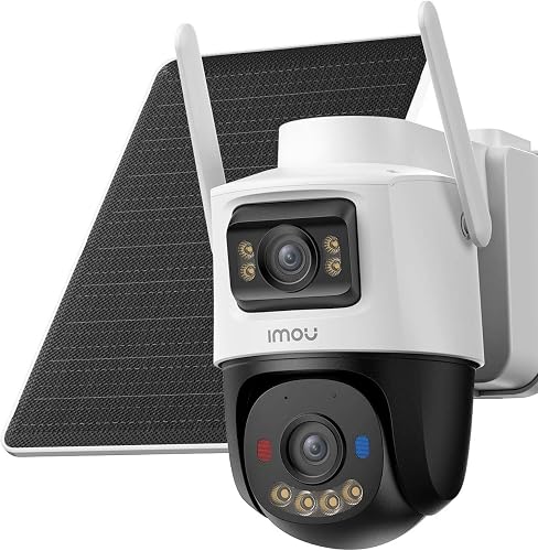 IMOU AOV Dual Outdoor Battery Security Camera with 8W Solar Panel