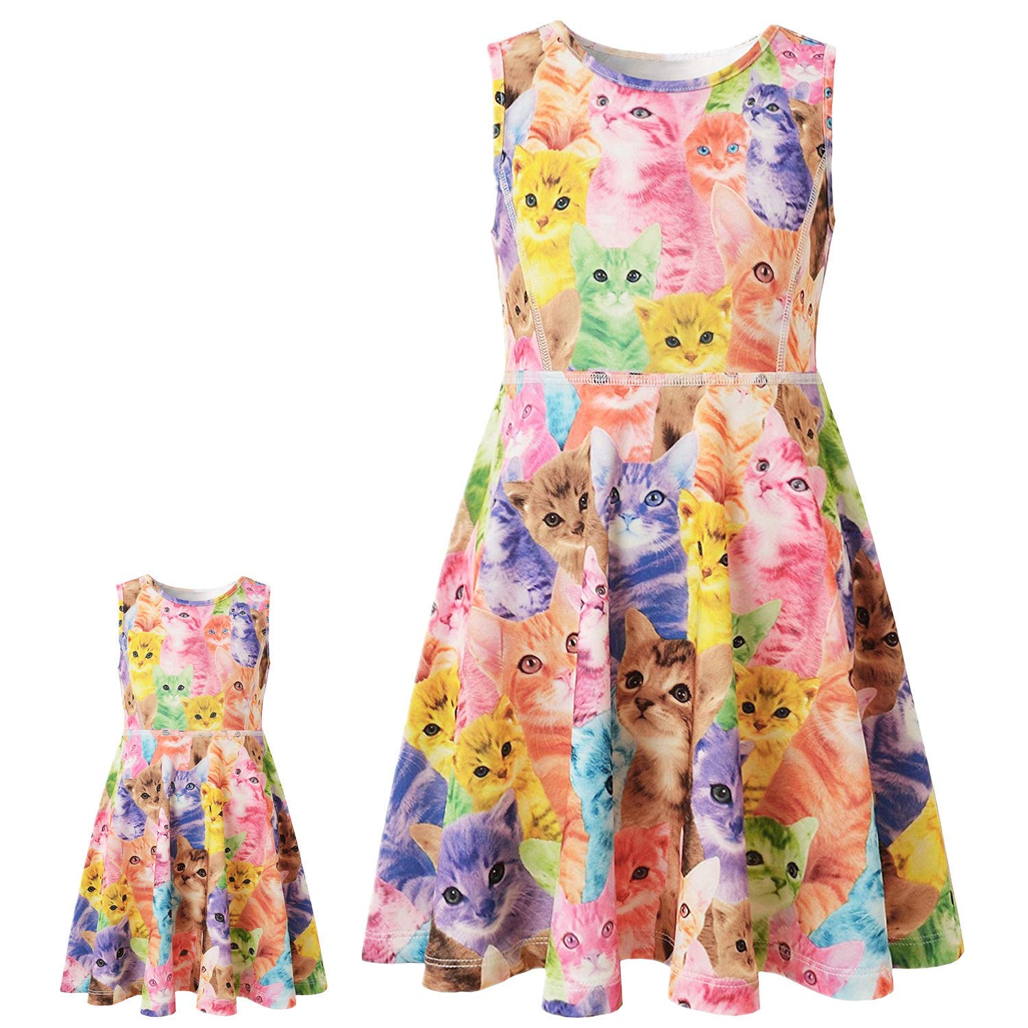 Jxstar Matching Girls & Doll Flower Dresses Sleeveless Summer 18" Dolls Clothes - Review, Price and Buying Guide
