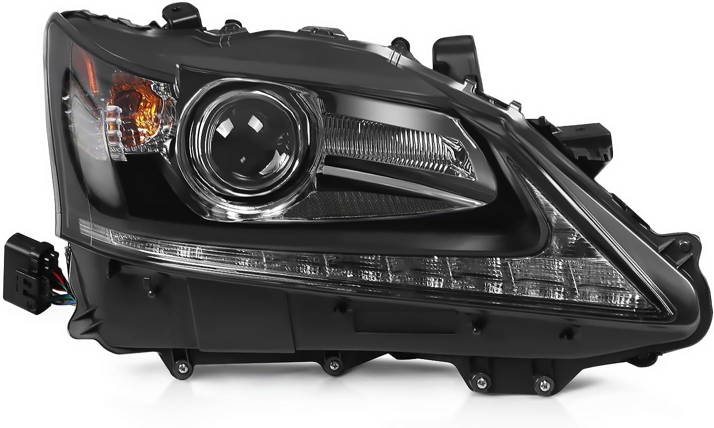 Passenger Side Xenon Headlight Compatible with 2013-2015 GS350/GS450h Headlamp w/o AFS Replaces 8114530F80 LX2503161 Right
