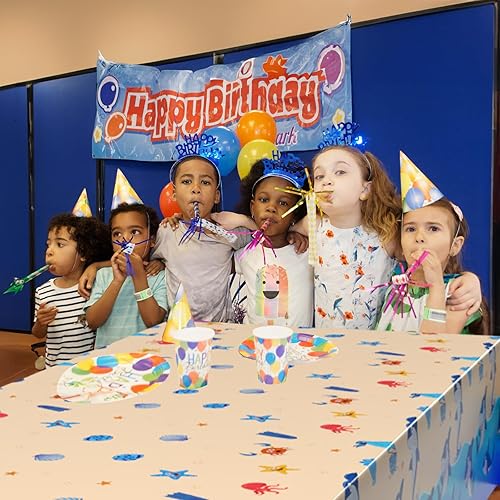 Miniatura 53 de Paquete de 3 manteles rectangulares para fiesta de los años 90, mantel de plástico con graffiti, decoración desechable para tema de retroceso, tema