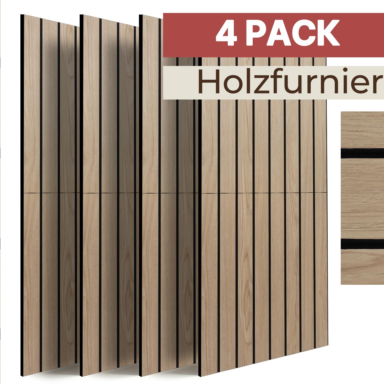 4 sztuki paneli akustycznych, samoprzylepne, 120 x 55 cm