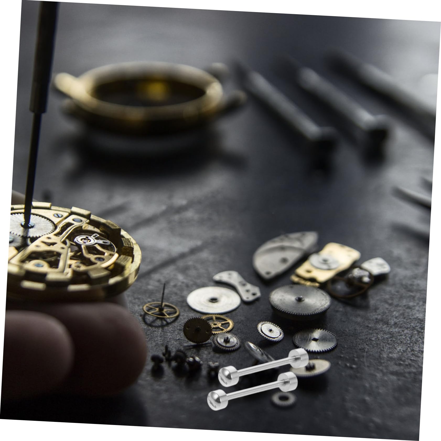 minkissy Mira la Barra de conexión relojeria relojero Llave Reparar cañas Tubo de Tornillo de Correa de Reloj Varilla de conexión de la Correa de Reloj Rose
