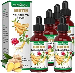 5 PACK Ginger Oil for Hair Growth,Hair Growth Serum,Biotin Hair Growth Oil,Hair Growth Ginger Serum for Men and Women,Hair Growth Treatment,Hair Loss Treatment,Promotes Thicker,Growth Hair