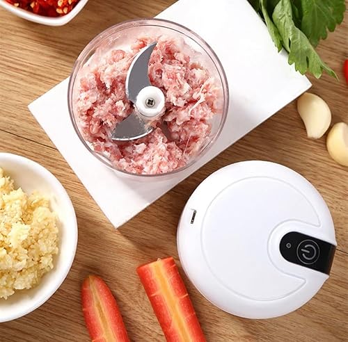 Miniatura 4 de Food Chopper - Procesador eléctrico portátil de alimentos de 8.5 fl oz para rápido y fácil - ajo, jengibre, alimentos para bebés, pimiento picante,