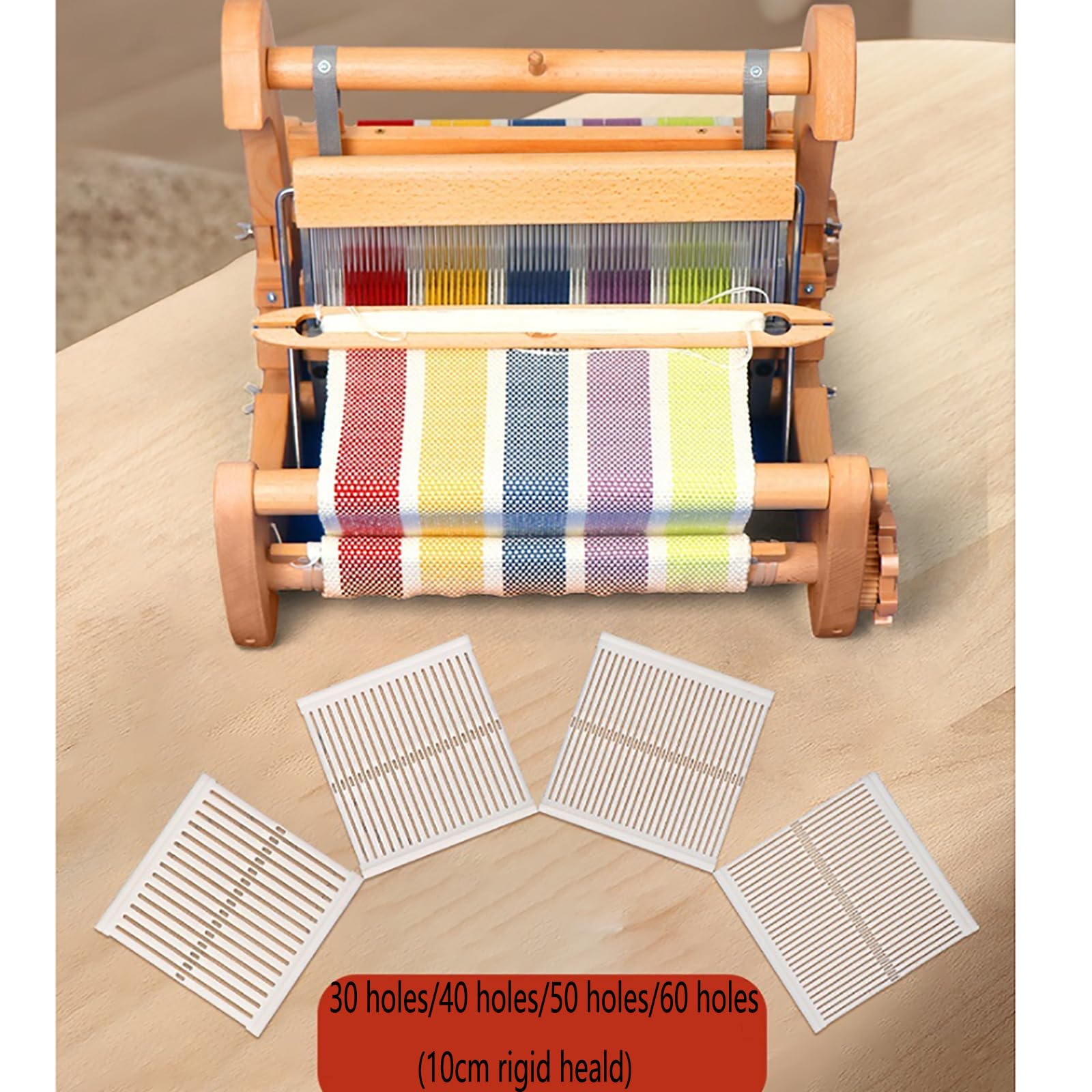 Mini métiers à tisser créatifs pliables en bois avec densité de tissu réglable, aucune installation nécessaire