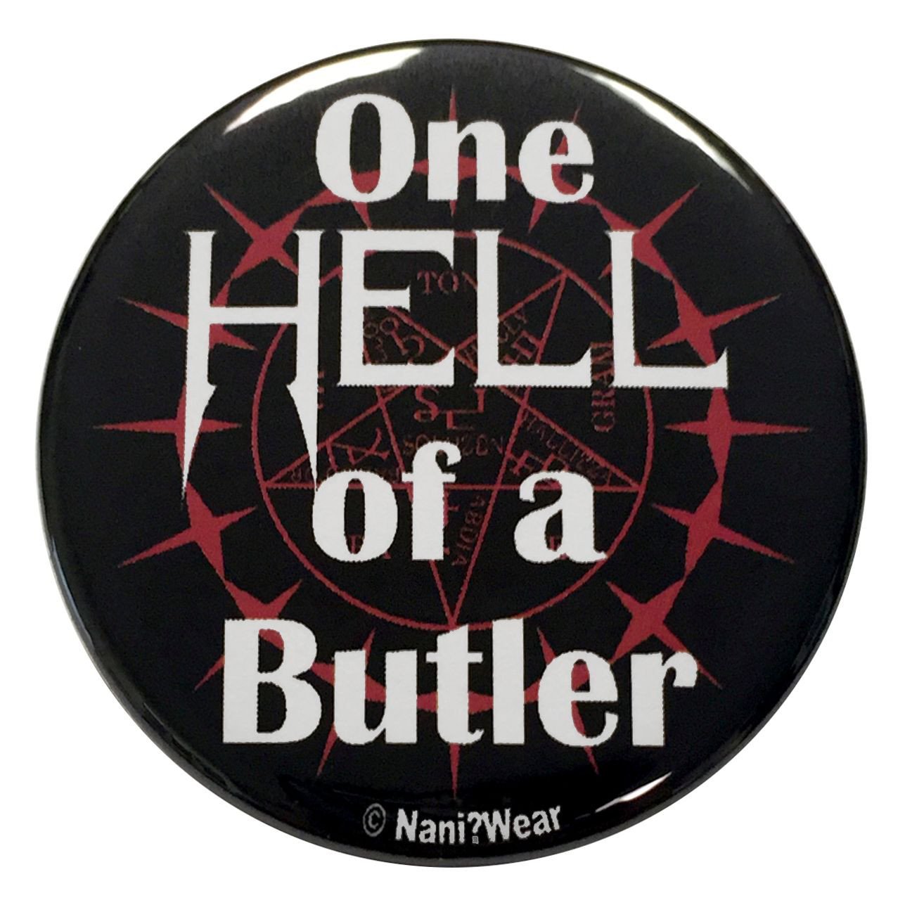 Nani?Wear 2.25 Inch Anime Button Black One Hell of a Butler