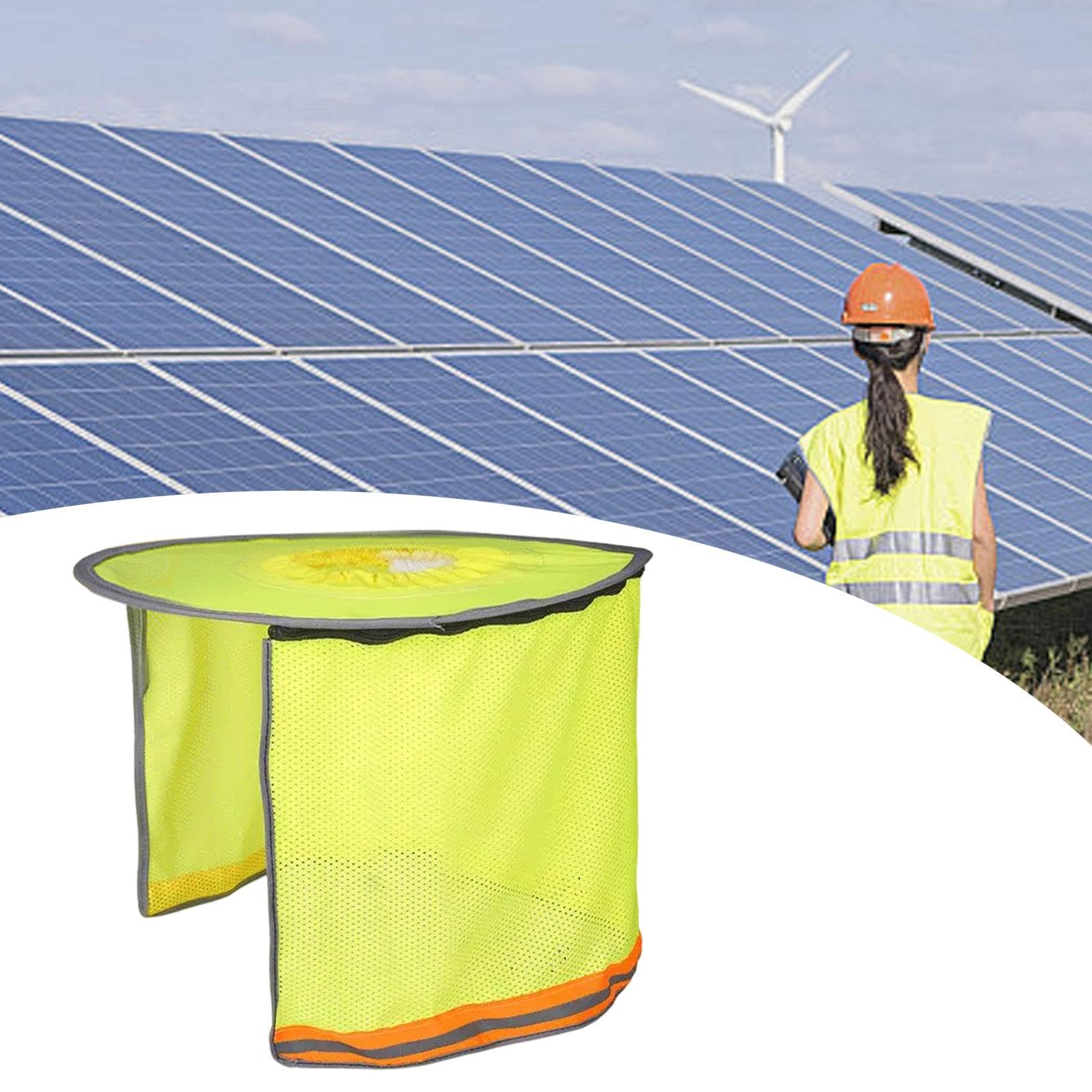 Oshhni Paquete de 2 Viseras para Casco con Protección Solar para El Cuello, Completa, Malla Reflectante, Transpirables, de Secado Rápido, con Cremallera