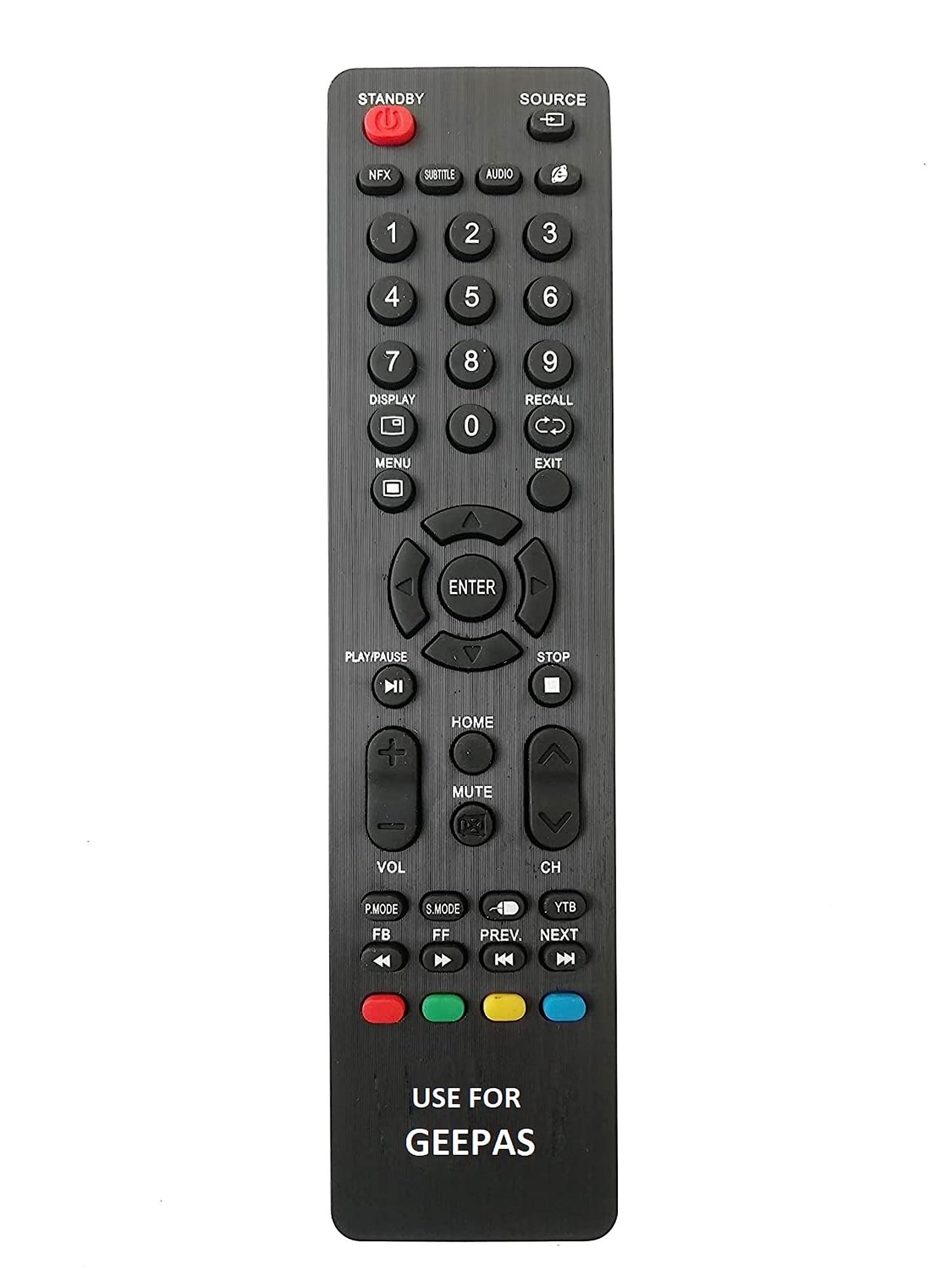 Replacement Remote Compatible with GEEPAS Smart LCD LED TV