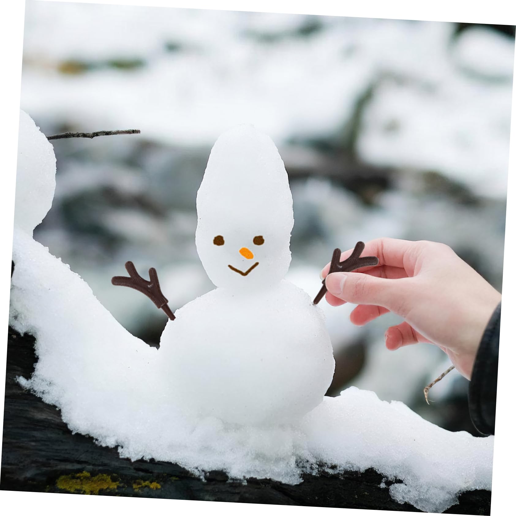 5 Set 100 di Pupazzo di Neve Kit di Accessori Decorativi per Pupazzo di Neve Mini Forniture Artigianali Natalizie per Realizzare 100 Pezzi * 5