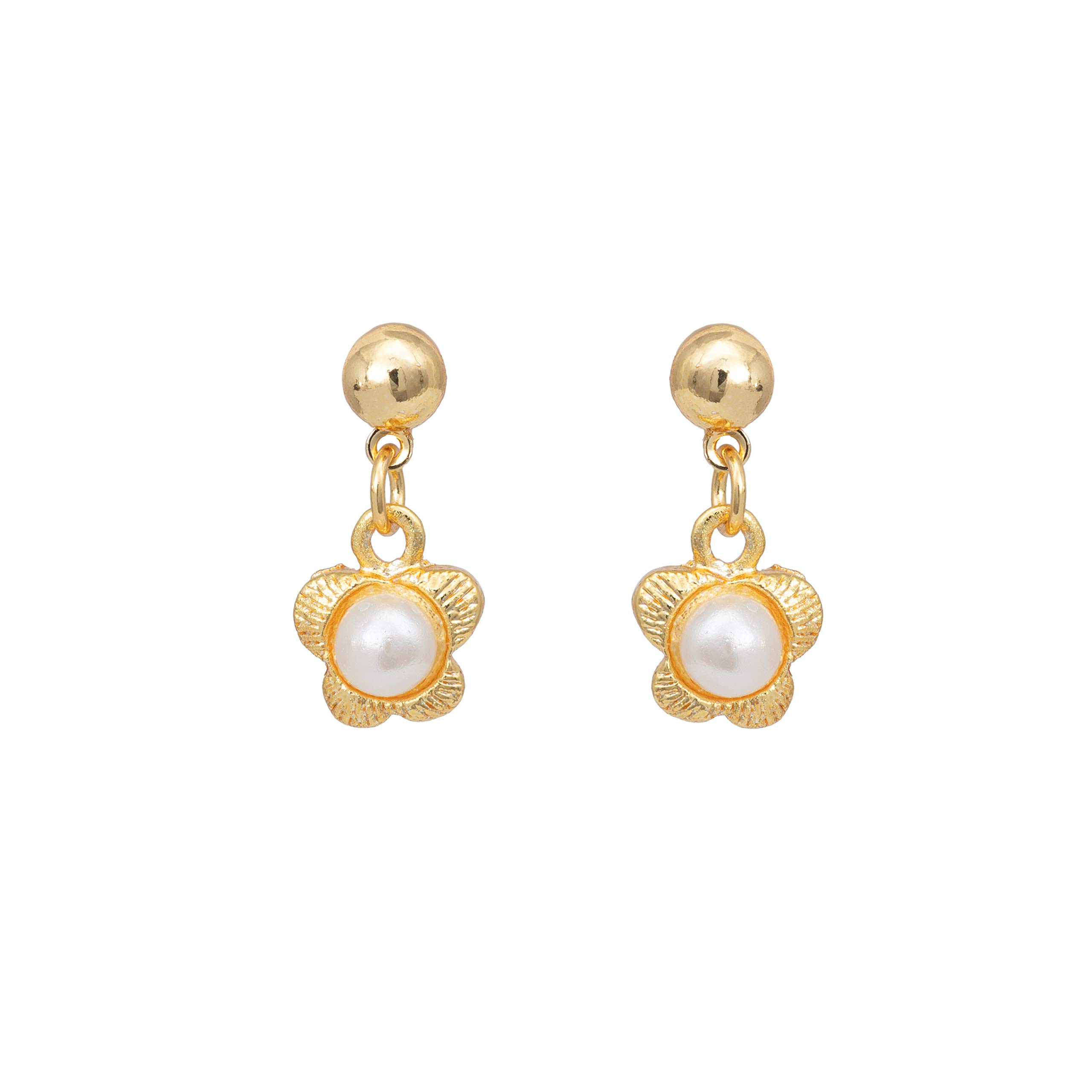 Gehena by Estele Drop Earrings for Women (White) (5010057-IG) (B08H993X76) Amazon Price History, Amazon Price Tracker