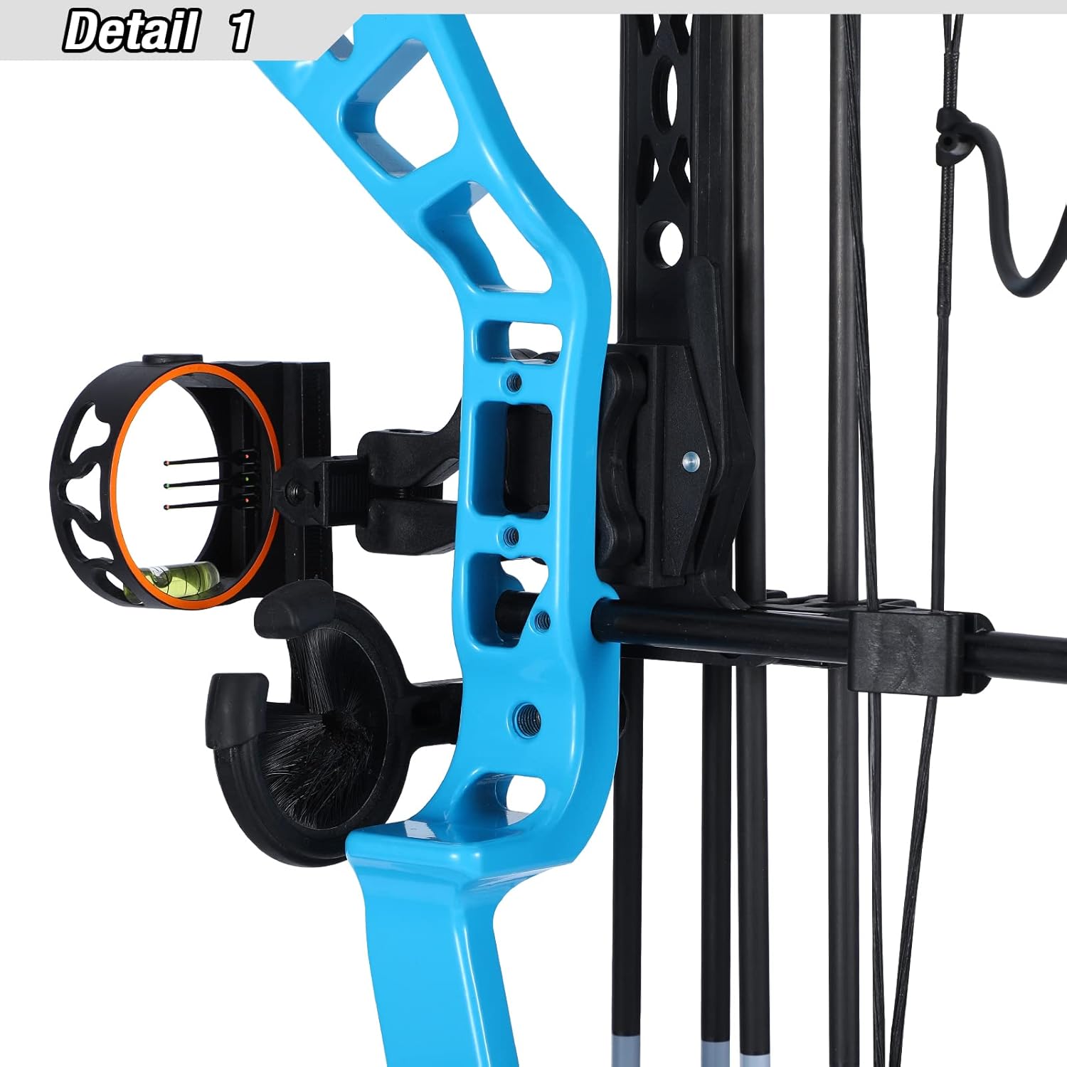 Compound Bow Set 10-40lbs for Pull Child Right Hand Lightweight Design Bow Adjustable 16"~28" Draw Length IBO 290fps New 2024 Professional Set for Youth&Kids