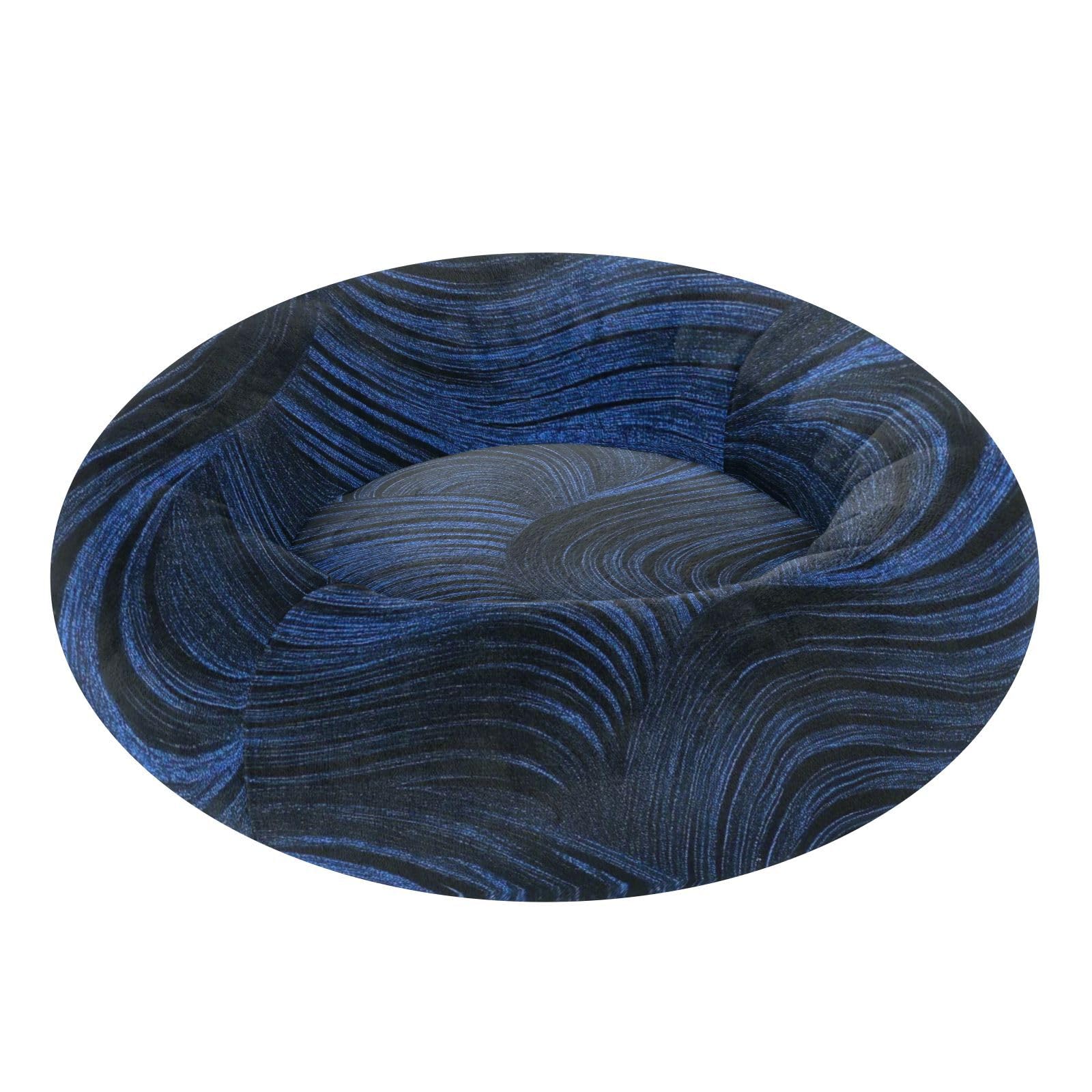 Lit en velours bleu doux et antidérapant pour animaux XS