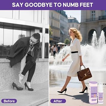 Foot Numbing Spray for High Heels, Numbing Spray for Feet, Numbness Relief Mist for Feet for Calms Burning Sensation and Reduce Discomfort from Long Standing and Walking (2 FL OZ)