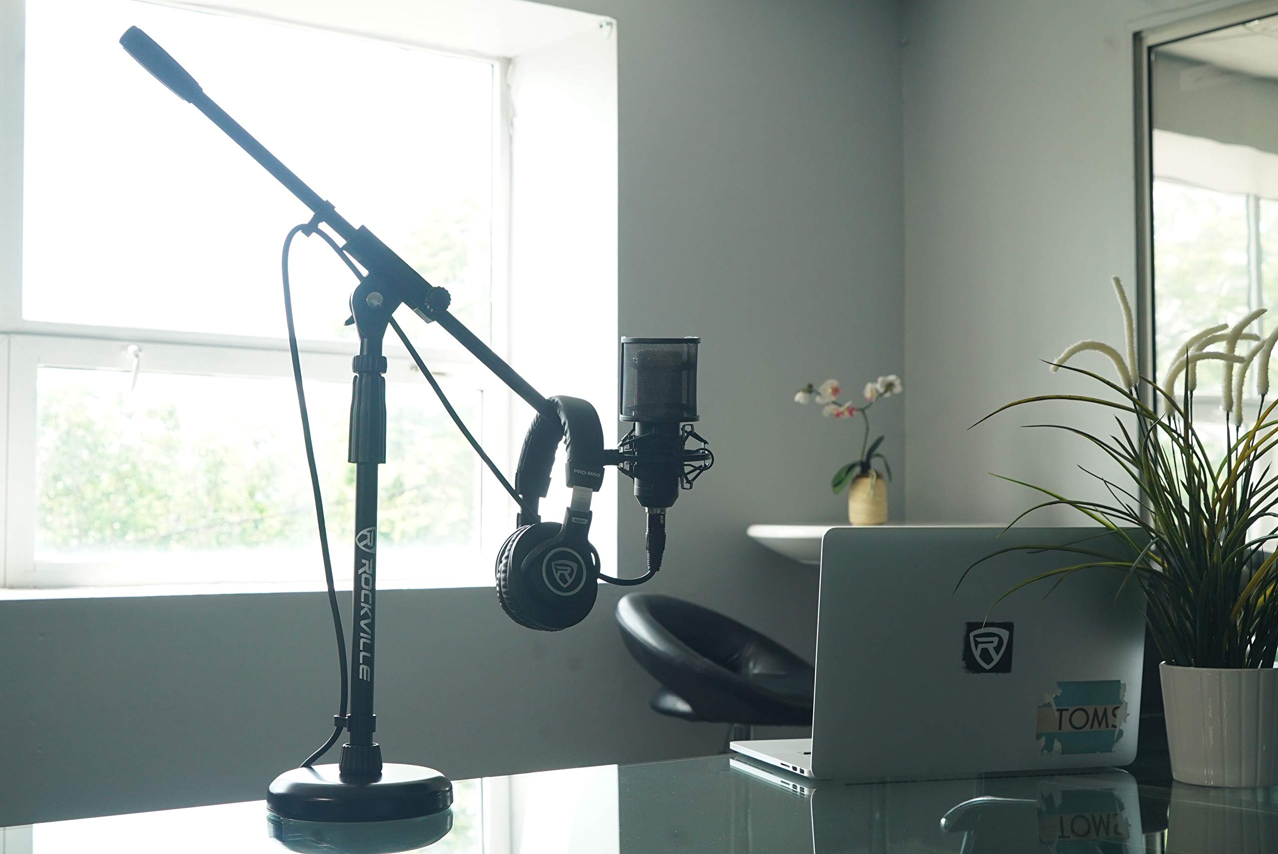 Rockville Pop Filtro Curvo Per Microfono – Parabrezza Anti-pop Per Sterling Audio ST51