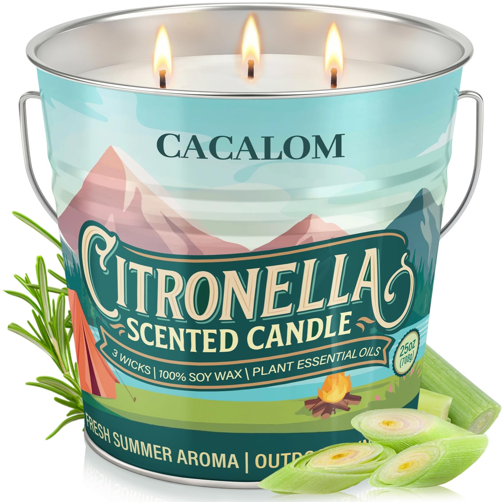 C CACALOM 25oz Citronella Candle