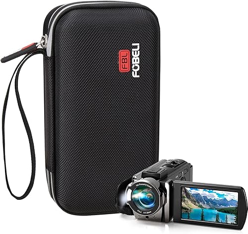Funda de transporte EVA compatible con kimireKicteckSony HDRCX405Canon VIXIA HF R800 R700 videocámara grabadora de cámara digital (solo funda)