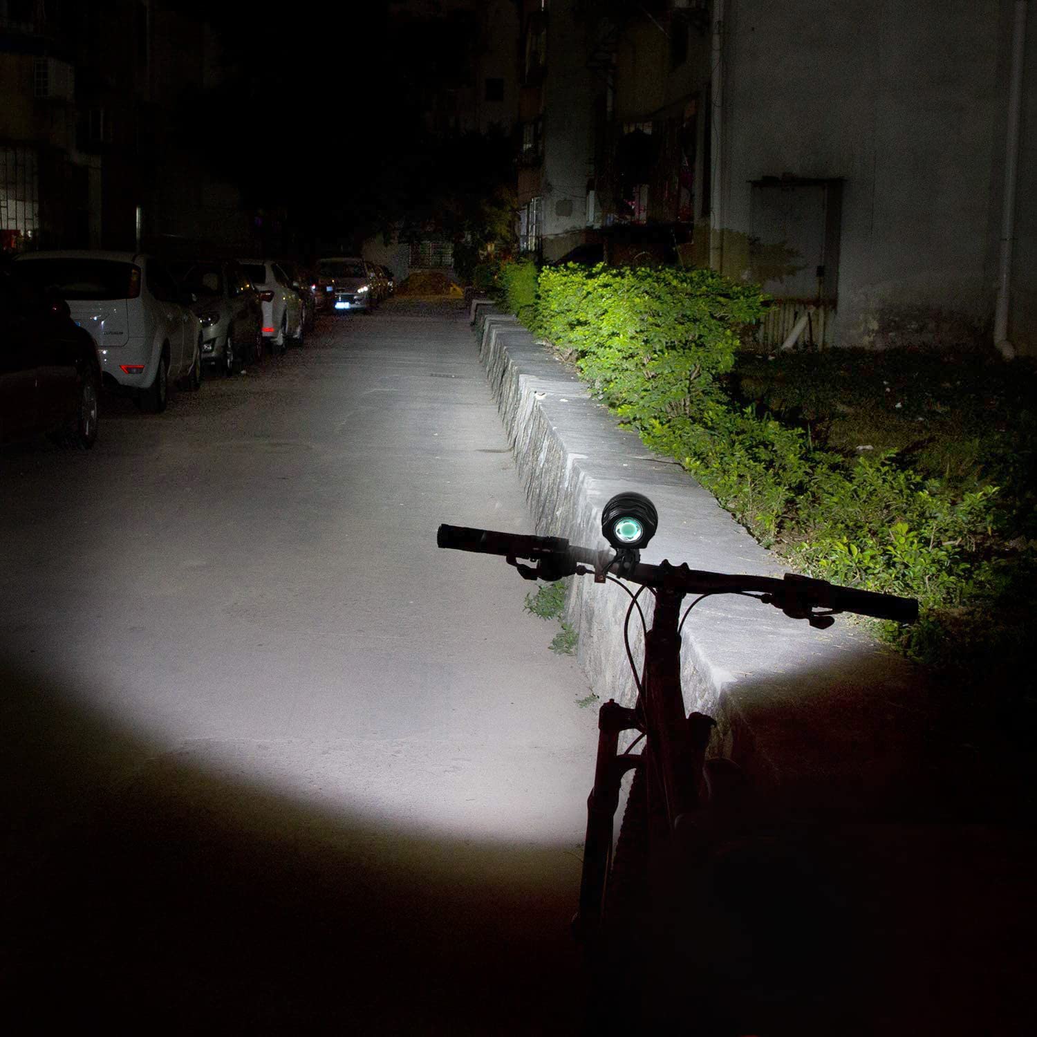 Luce Bici, Bicicletta Faretto Anteriore A LED, per Bicicletta/MTB, 9000 LM, 7 LED, con Batteria Ricaricabile