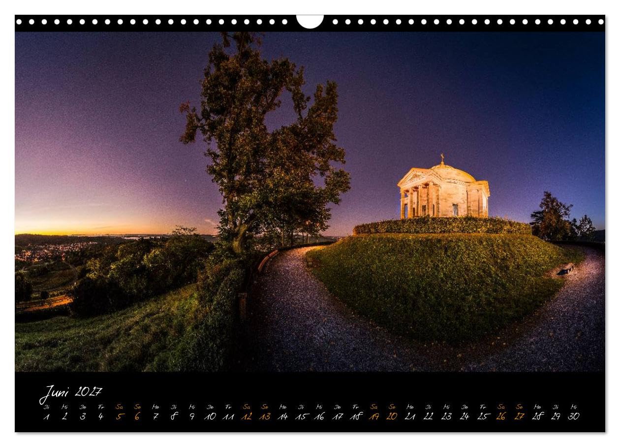 CALVENDO - STUTTGART 2027 auf den zweiten Blick (Wandkalender 2027 DIN A3 quer), Monatskalender: DER Stuttgarter Panoramakalender