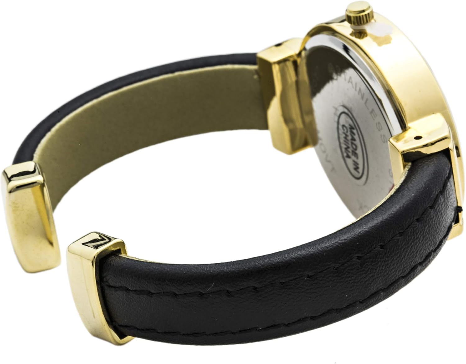 Blekon Collections Quartz Women's 34mm Case Double Leather Bangle Watch