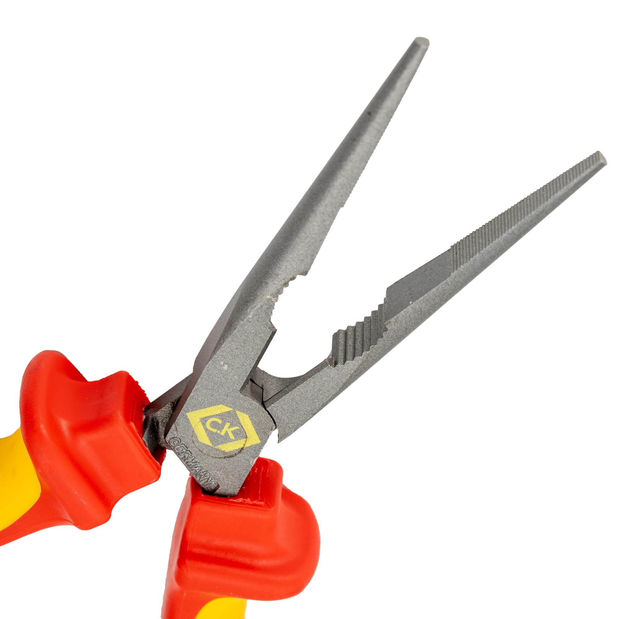C.K Redline T39076A 200 Pince à bec blindé VDE 200 mm, 1000 V isolée et coupe-câble, électricien, ingénieur
