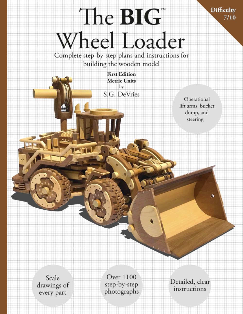 The BIG Wheel Loader [Metric Units]: Complete plans and instructions for building the wooden model      Paperback – May 28, 2025