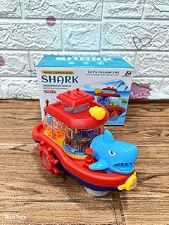 WATER CANNON BOAT UNDERWATER SHARK WORLD INTERACTIVE SHARK BOAT REAL PRESS THE BUTTON,WATCH THE WATER SPRAY OUT IN FUNNY WAY