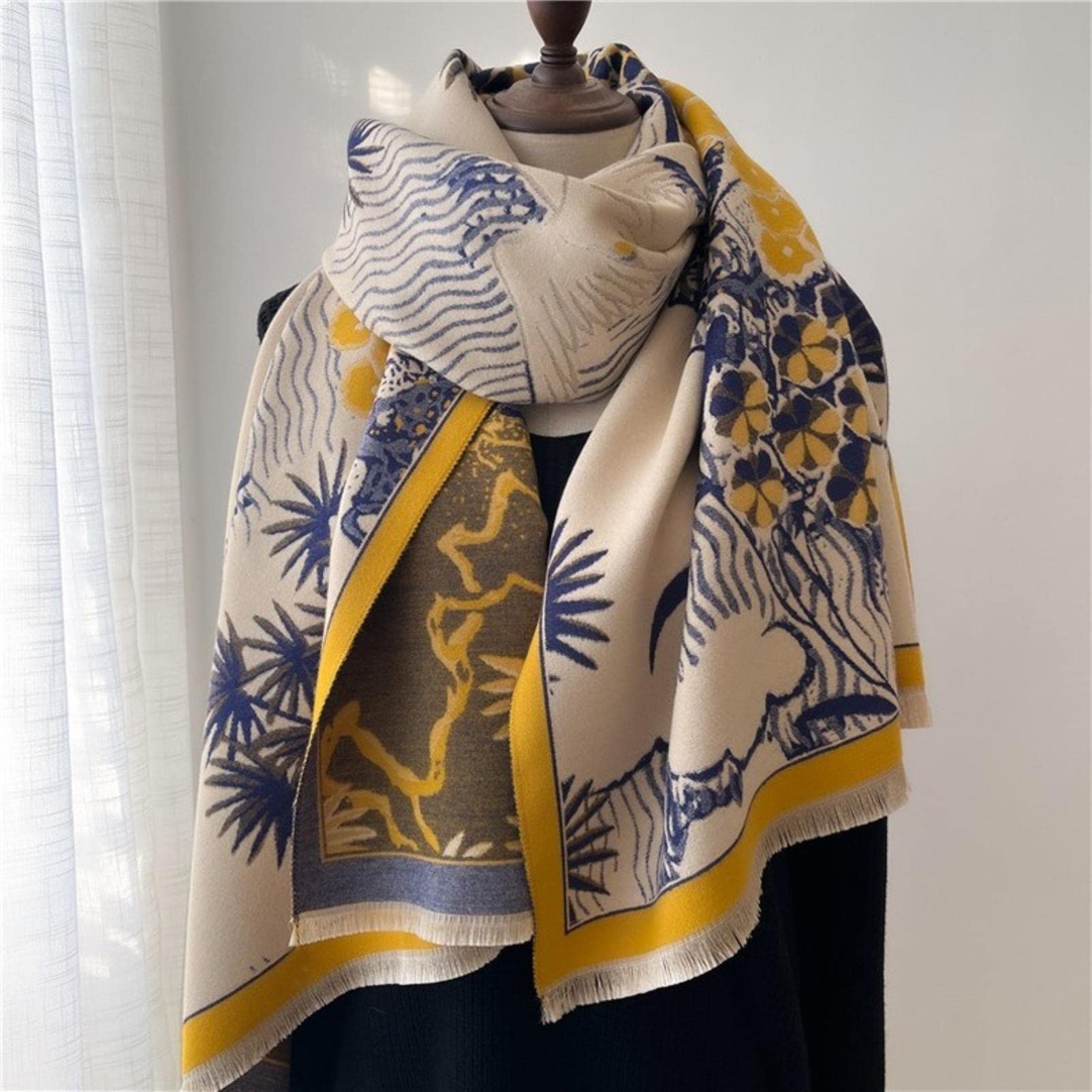 URYYRIT Sciarpa Sciarpe Calde Invernali Cashmere Donne Bandanas da Donna Scarpre Scarpre Scarpre Scarpe Scawli E Scialli per Donne