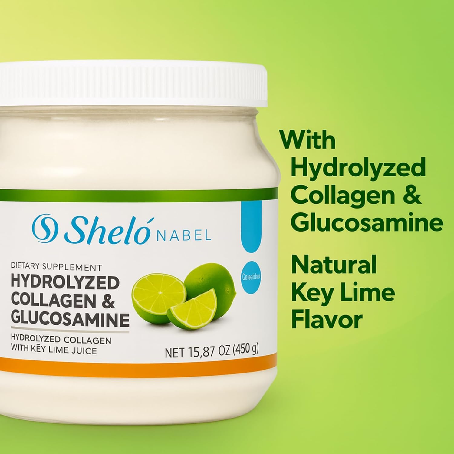 Collagen Supplements with Hydrolyzed Collagen - Lemon Flavor Dietary Supplement, 15.87 Oz - Collagen Supplement for Hair, Supports Skin & Joint Health - Premium Collagen Hydrolyzed Formula