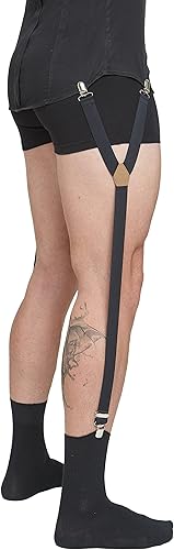 Miniatura 3 de NV Holders Y-Holders - Estancias de camisa premium, soportes para camisas, ligas de camisa, camisas para hombres, Negro -