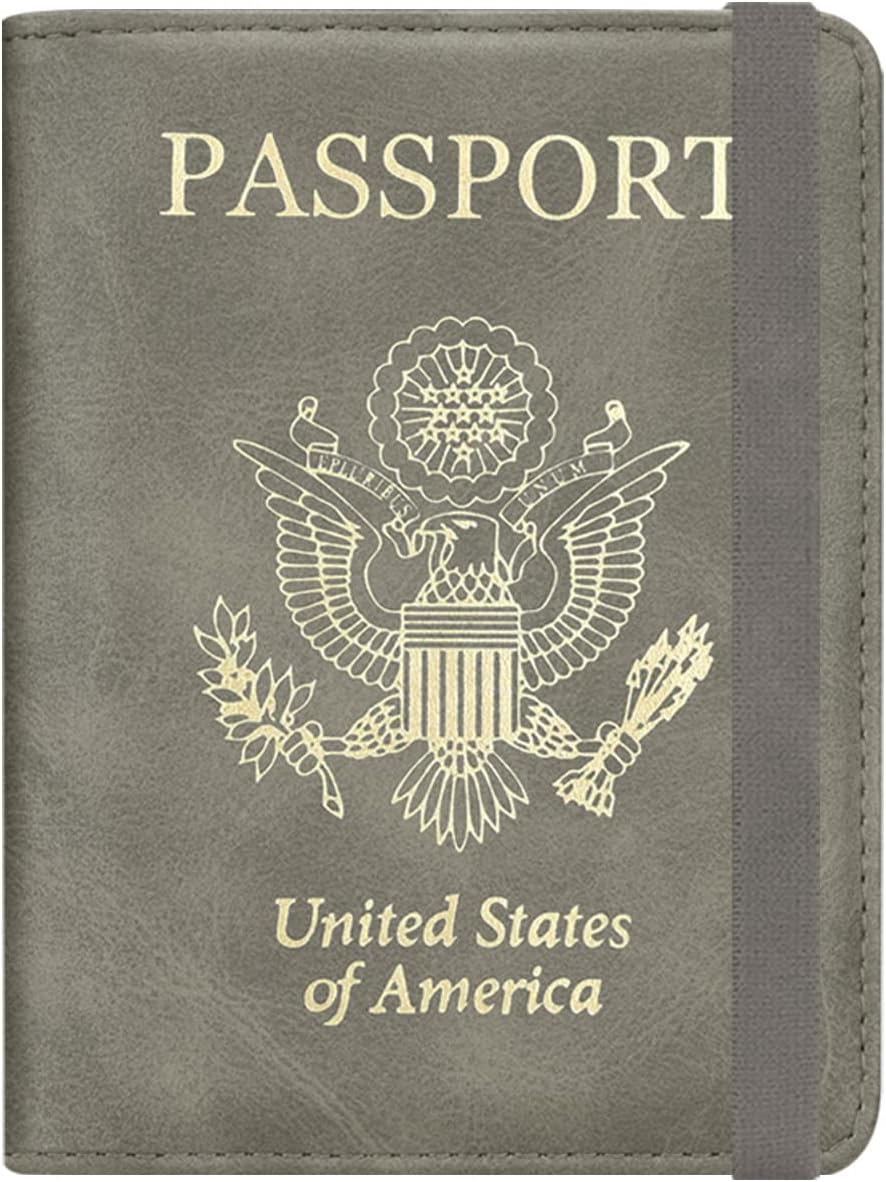 HOTCOOL Passport and Vaccine Card Holder Combo Leather